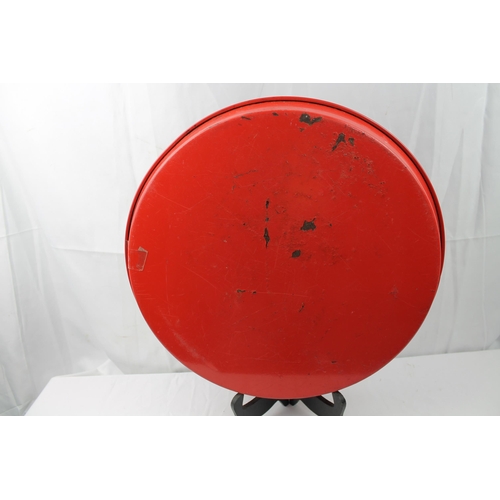 447 - Large Rustic Metal Tray, Ronbacardi, Bacardi & Ca., 39 cm in diameter