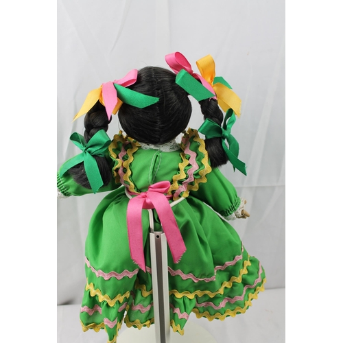 463 - Large Vintage Munecas Mexicanos Girl Doll, 32 cm tall