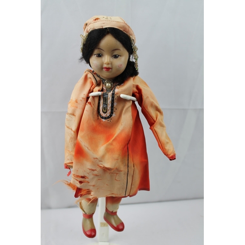 464 - Large Vintage Japanese Hand Made Doll, 29 cm tall