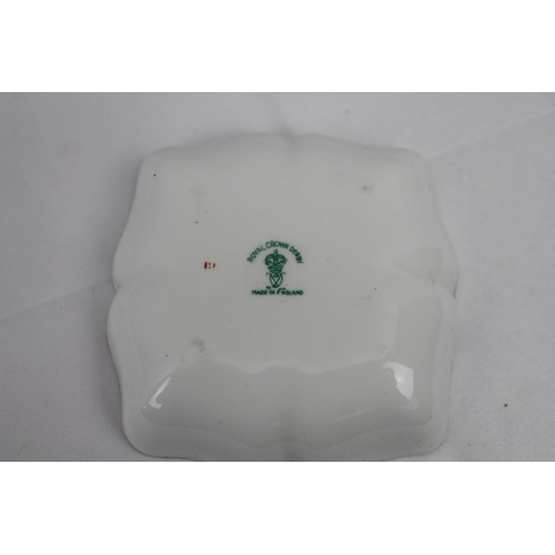 477 - Royal Crown Derby Teabag Dish, 8 X 8 cm