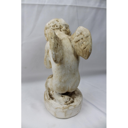 488 - Sophia Rosamund Praeger HRHA MA MBE , 1867 - 1954, The Cherub's Prayer Figure. Signed, 18 cm tall