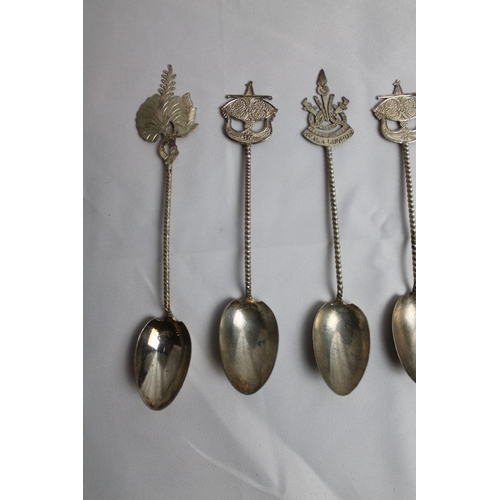 95 - Vintage Arabic Silver Spoons ( set of Six )