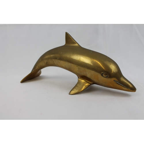 30 - Large Brass Dolphin