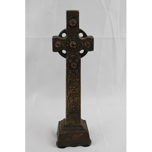 2 - Celtic Cross , Very Heavy Solid Brass, 22 cm tall