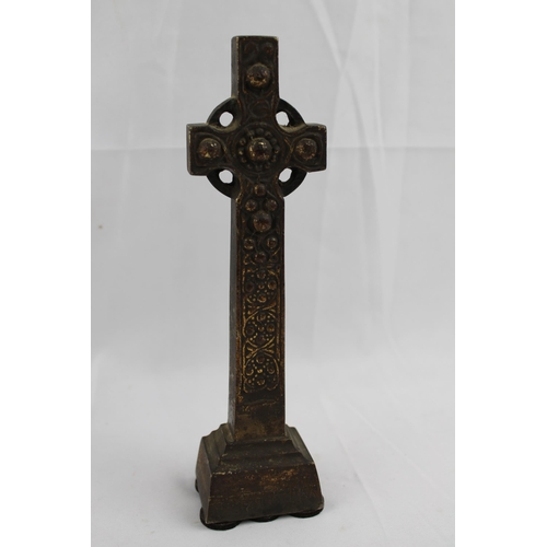 2 - Celtic Cross , Very Heavy Solid Brass, 22 cm tall