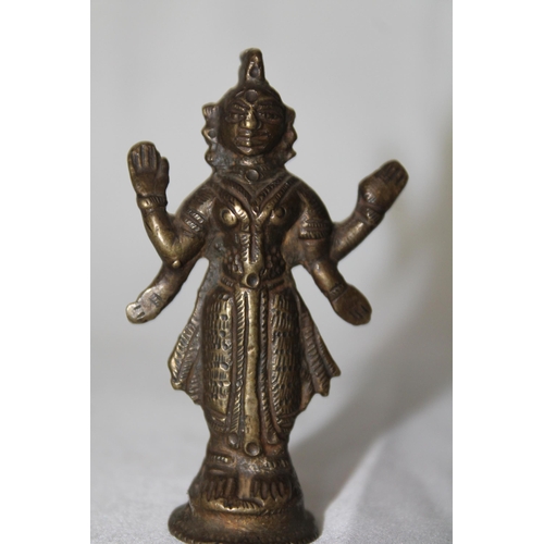 14 - Antique Bronze Asian Shiva Statue 7.2cm height