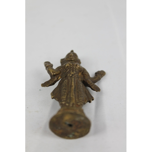 14 - Antique Bronze Asian Shiva Statue 7.2cm height