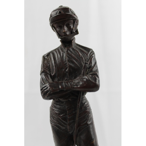 17 - Horse Jockey
Vintage Horse Jockey Bronze Statue 23cm height with Certificate of Authenticity No. 21 ... 