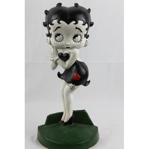 25 - Large Door Stop 
Betty Boop Hand Painted Cast Iron, Mint Condition 36cm height