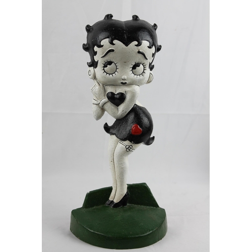 25 - Large Door Stop 
Betty Boop Hand Painted Cast Iron, Mint Condition 36cm height