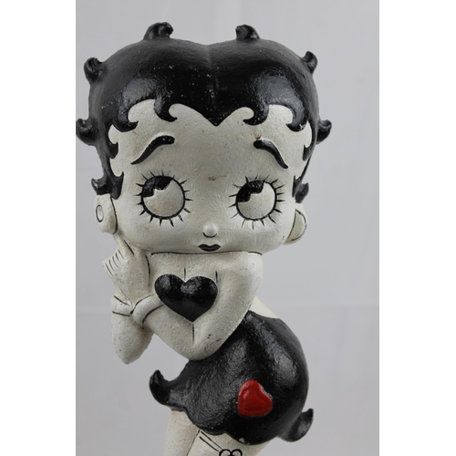 25 - Large Door Stop 
Betty Boop Hand Painted Cast Iron, Mint Condition 36cm height