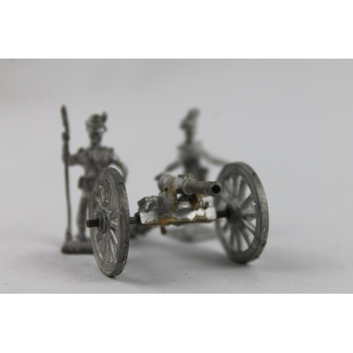 28 - Lead Toy Soldiers with Cannon