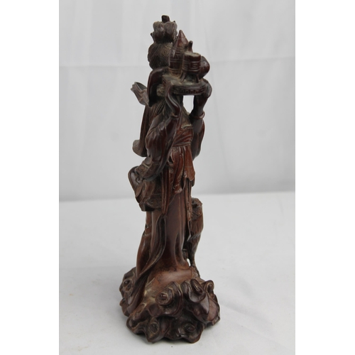 3 - Chinese Lady
Vintage Chinese Wood Carved Lady Figurine 23cm height