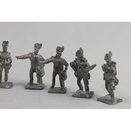 31 - Unpainted Lead Handgunners Toy Soldiers