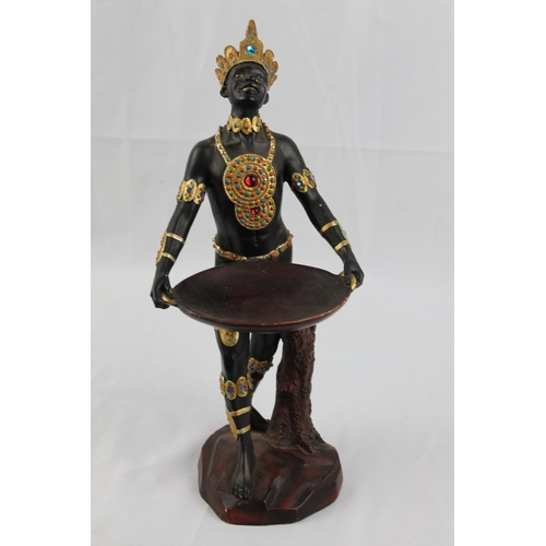 41 - Statue of the Male Orisha Shango, Santeria, Yoruba, Lucumi, Religion, Heviesso 30.5cm height