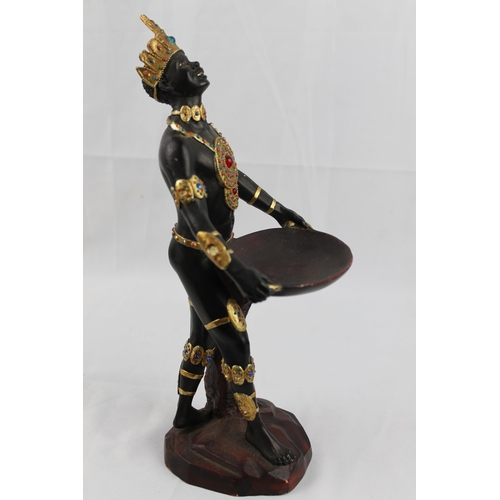 41 - Statue of the Male Orisha Shango, Santeria, Yoruba, Lucumi, Religion, Heviesso 30.5cm height