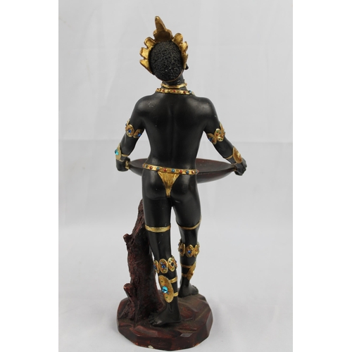 41 - Statue of the Male Orisha Shango, Santeria, Yoruba, Lucumi, Religion, Heviesso 30.5cm height