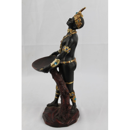 41 - Statue of the Male Orisha Shango, Santeria, Yoruba, Lucumi, Religion, Heviesso 30.5cm height