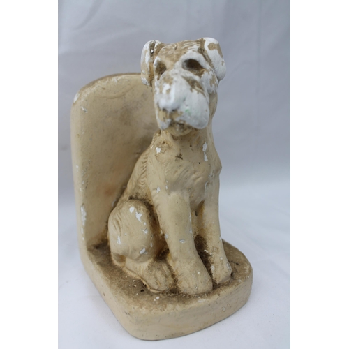 80 - Vintage Bookend Dog, 15 X 9 X 8 cm