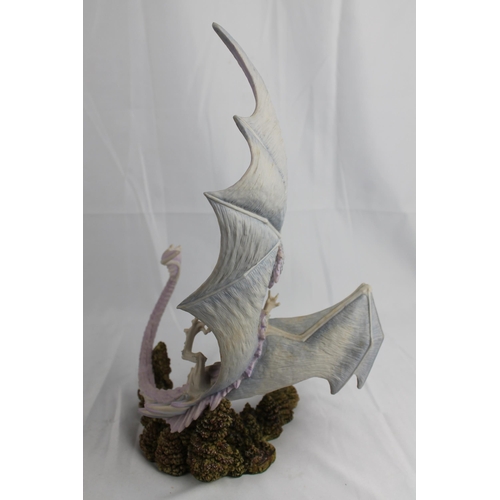 82 - Snowhawk Dragon 35.5cm height