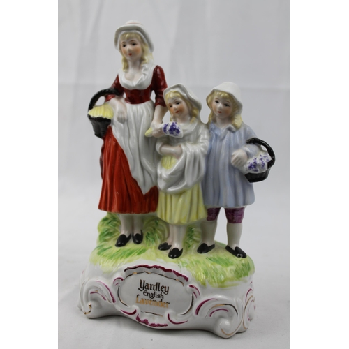 83 - Yardley English Lavender Porcelain Figurine Figure Collectable Advertising 20cm height