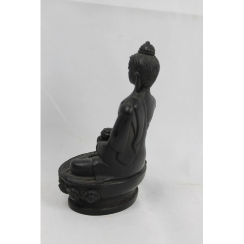 87 - Sakyamuni Buddha Detailed and Complex, Nepalese Made Resin Figure 11.5cm height