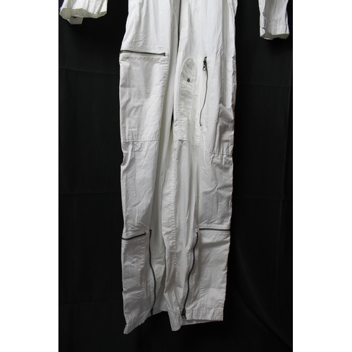 88 - French Connection White Staff Cotton Jumpsuit Size M