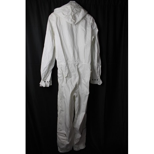 88 - French Connection White Staff Cotton Jumpsuit Size M