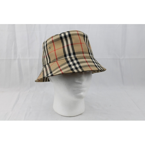 97 - Original Genuine Burberry Hat in Mint Condition, Never Used, High Quality Material