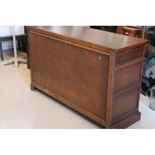 106 - Sideboard Old Charm Furniture wood Bros Vintage Oak 52.5 Inches x 28 Inches Tall x 19 Inches