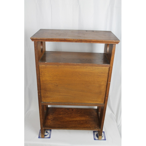 109 - Antique Cupboard With Moto, 30.5'' Inches Tall, Top desk 19.5'' Inches x 10.5'' Inches