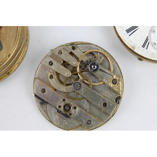 141 - Three Antique Pocket Watch Mechanism