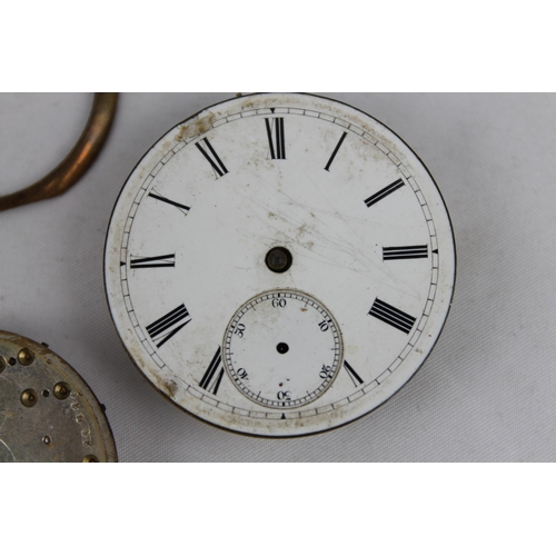 141 - Three Antique Pocket Watch Mechanism