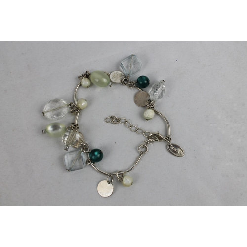 148 - Mutli Gemestone Charm Bracelet