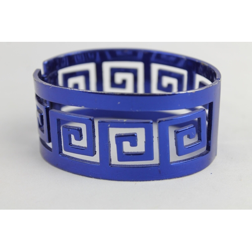 153 - Blue Geometric Hollow Bracelet