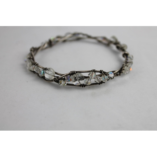 160 - Taupe Crystal Bracelet