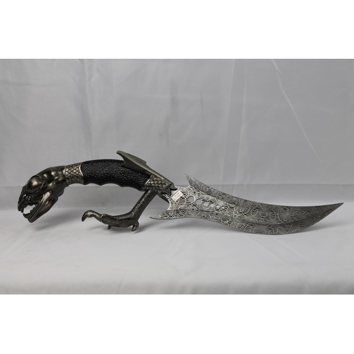 226 - Large Dragon Knife, quality blade and handles,