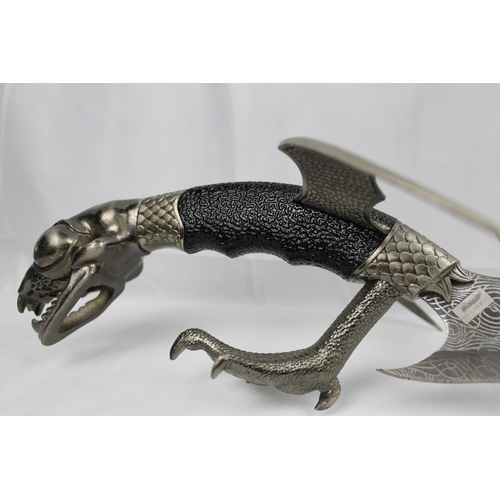 226 - Large Dragon Knife, quality blade and handles,