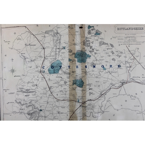 252 - Vintage Map of Cottesmore