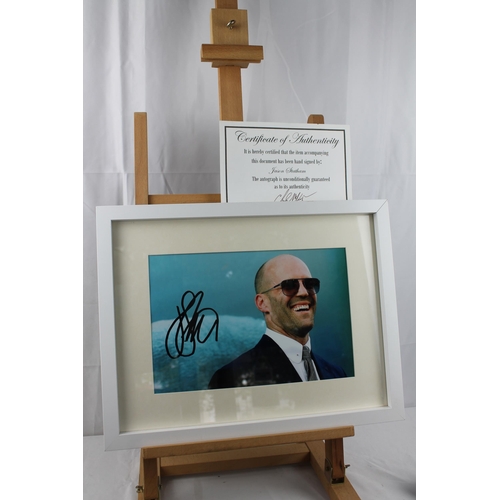 258 - Jason Statham, Autograph with Certificate, Framed in mint condition