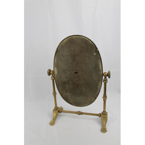 261 - Vintage Brass Table Mirror,. Dressing Table top mirror in mint condition