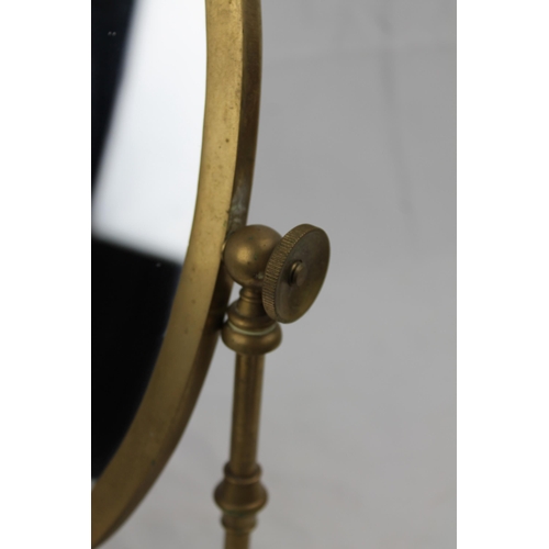 261 - Vintage Brass Table Mirror,. Dressing Table top mirror in mint condition