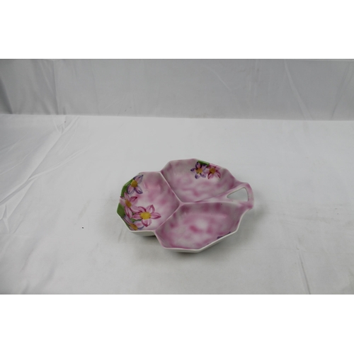 294 - Vintage Art Deco Victoria Czechoslovakia Porcelain Dish , diameter is 20cm