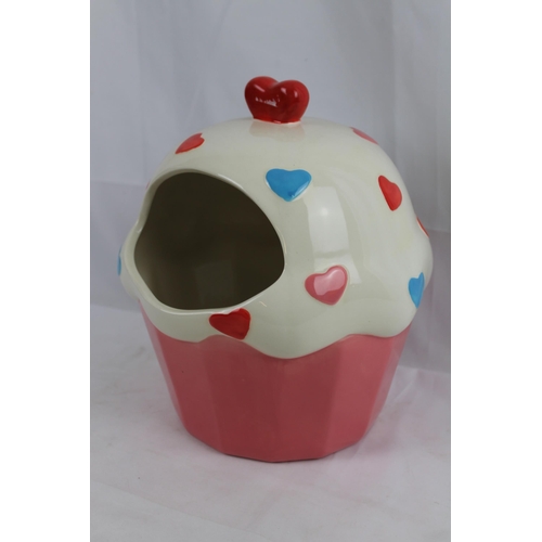 346 - Vintage Large Porcelain cookie jar