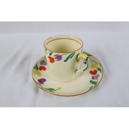 355 - Adderley Ware / Lawleys China , Hand Painted Tea Cup With saucer 1920 - 1930, saucer is 4 1/2 Inches... 