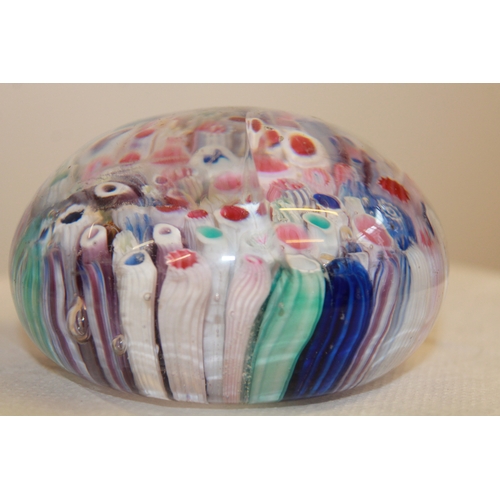 181 - Large Antique French Baccarat Millefiori Glass Paperweight 1820 - 1850 
[ the head is clearly visibl... 