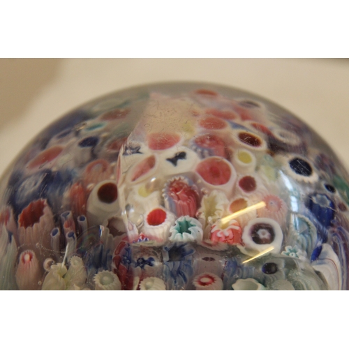181 - Large Antique French Baccarat Millefiori Glass Paperweight 1820 - 1850 
[ the head is clearly visibl... 