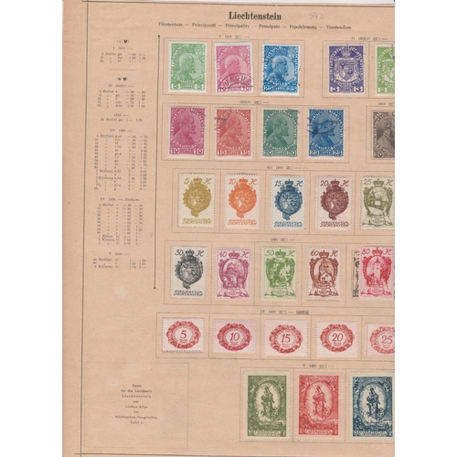 551 - on old German leaves up to WWII condn gen vg with some useful stamps STC £592 als s/card with post w... 