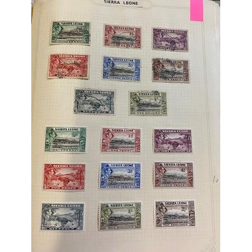 27 - Collns & mixed lots British Africa collln on leaves in Simplex album mainly KGVI clean m/u ranges ma... 