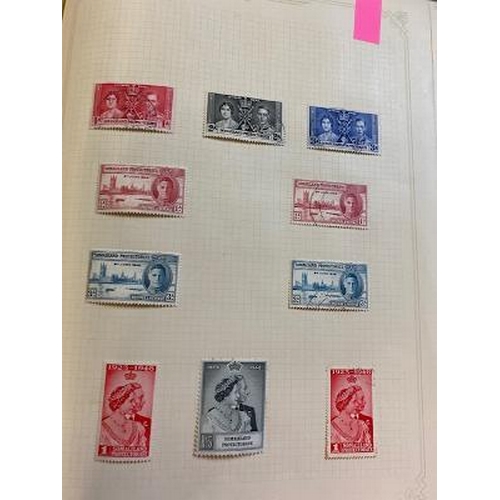 27 - Collns & mixed lots British Africa collln on leaves in Simplex album mainly KGVI clean m/u ranges ma... 